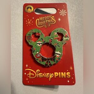 Disney Christmas Wreath Pin